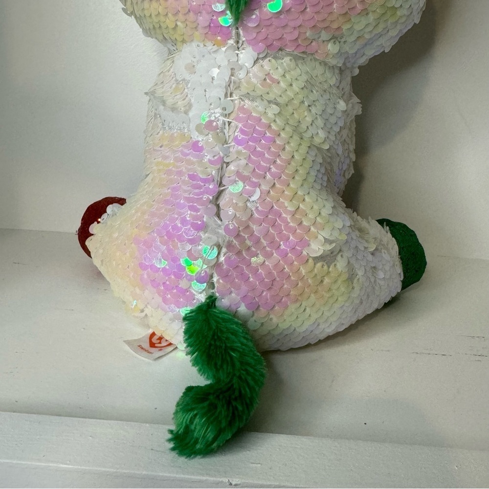 Ty Unicorn with Sequence Body and Glitter Feet and Horn - Picture 8 of 9